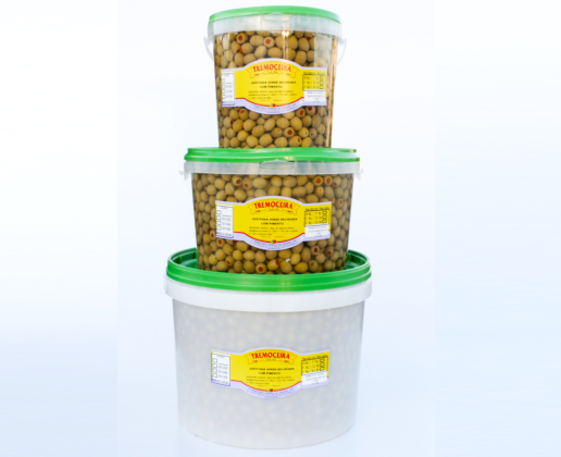 Azeitona verde recheada com pimento - Linha horera
