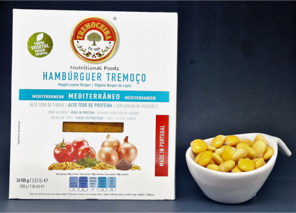 Linha Saudável - Hambúrguer de tremoço mediterraneo