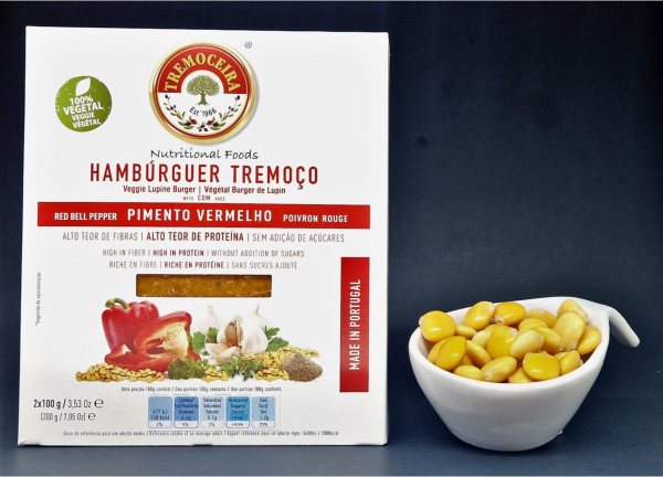 Linha Saudável - Hambúrguer de tremoço pimento vermelho